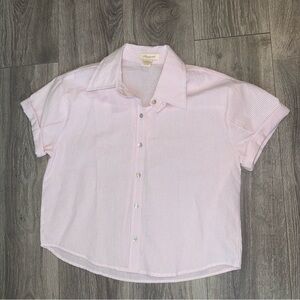 Pink and white Striped shirt